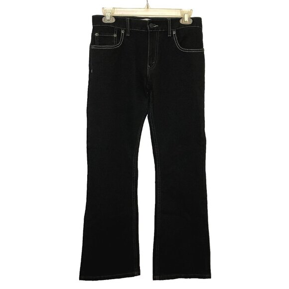 Levi's 527 Women's Boot Cut Jeans Black Size 14 Denim 30x28 - Picture 1 of 7